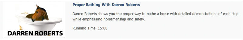 Darren Roberts - Bathing a horse