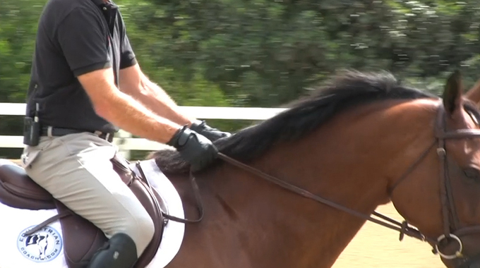 learn to use the driving rein on your horse to stop pulling