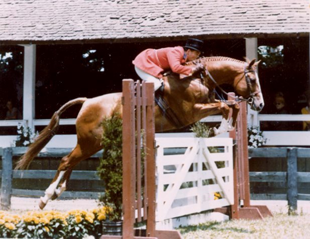 Sir Thomson with Dave Kelley riding at Upperville in the mid-70s