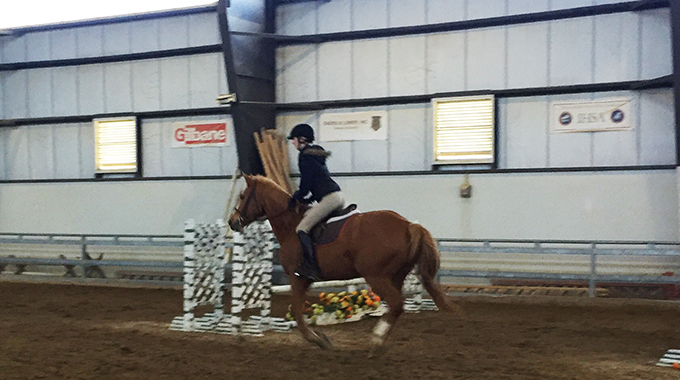 exercise for riding your horse in an indoor arena